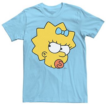 Men's The Simpsons Maggie Simpson Angry Big Face Graphic Tee