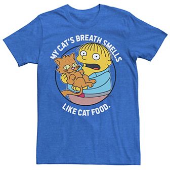 Men's The Simpsons Ralph My Cat's Breath Smells Like Cat Food Graphic Tee