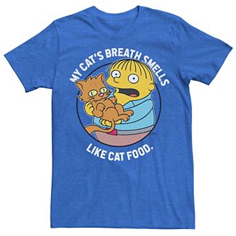 Men's The Simpsons Ralph My Cat's Breath Smells Like Cat Food Graphic Tee