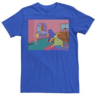 Men's The Simpsons Bart And Marge Scene Graphic Tee