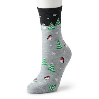 Women's Penguin Wonderland Crew Socks