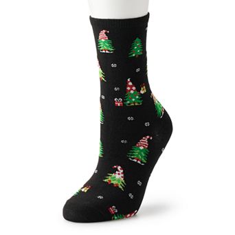 Women's Gnomes Tree Crew Socks