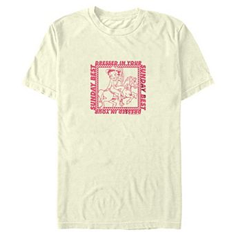 Juniors' Betty Boop Sunday Best Carrousel Ride Boyfriend Tee