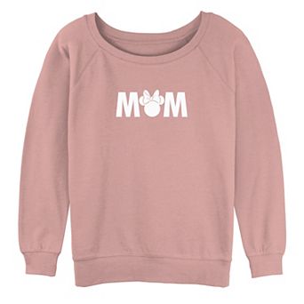 Disney's Mickey And Friends Minnie Mouse Mom Text Women's Graphic Pullover