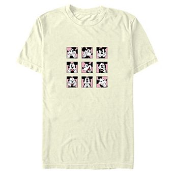 Disney's Mickey Mouse Juniors' Classic Many Faces Boxes Boyfriend Tee