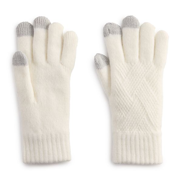 Women's Sonoma Goods For Life® Lined Brush Gloves - Polar Beige