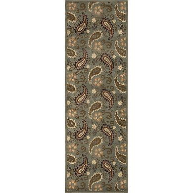 Superior Modern Vintage Floral Power-Loomed Indoor Area Rug