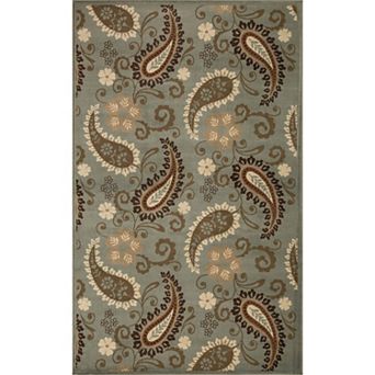 Superior Modern Vintage Floral Power-Loomed Indoor Area Rug