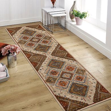 Superior Bohemian Rustic Geometric Indoor Area Rug