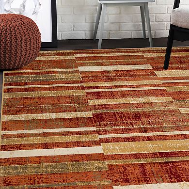 SUPERIOR Modern Striped Indoor Rug