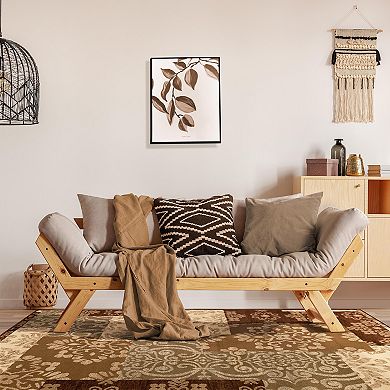 SUPERIOR Floral Medallion Blocks Geometric Indoor Rug