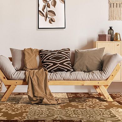 SUPERIOR Floral Medallion Blocks Geometric Indoor Rug