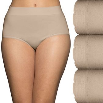 Women's Vanity Fair Lingerie® 3-Pack No Pinch No Show™ Seamless Briefs 13418