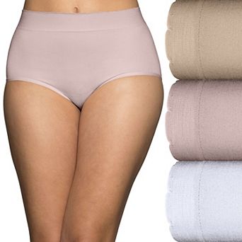 Women's Vanity Fair Lingerie® 3-Pack No Pinch No Show™ Seamless Briefs 13418