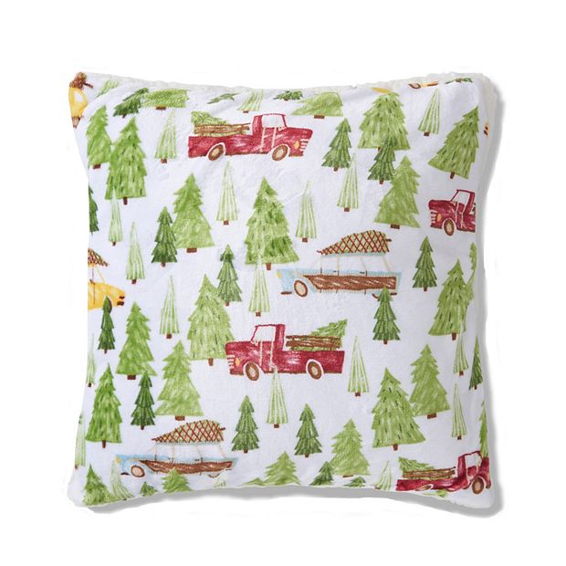 Cuddl Duds Ivory Tree Farm Decorative Pillow