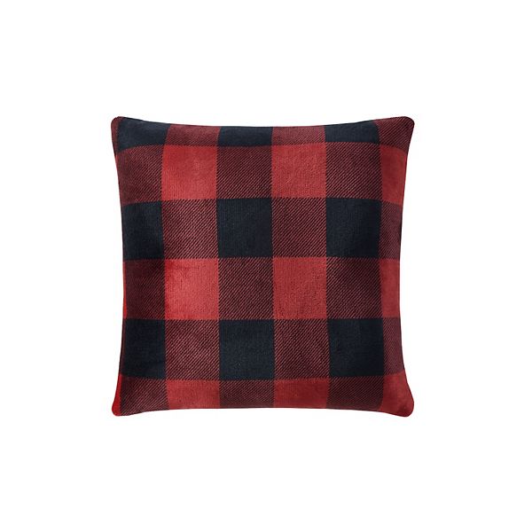 Cuddl Duds® Red Buffalo Check Print Throw Pillow