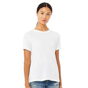 BELLA + CANVAS Womens Relaxed Fit Heather CVC Tee