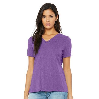 BELLA + CANVAS Women´s Relaxed Triblend Short Sleeve V-Neck Tee
