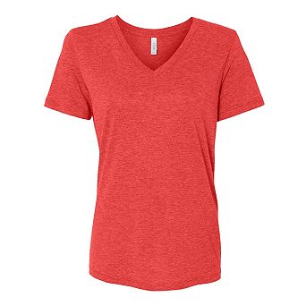 BELLA + CANVAS Women´s Relaxed Triblend Short Sleeve V-Neck Tee