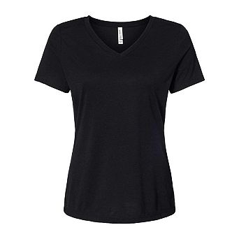 BELLA + CANVAS Women´s Relaxed Triblend Short Sleeve V-Neck Tee