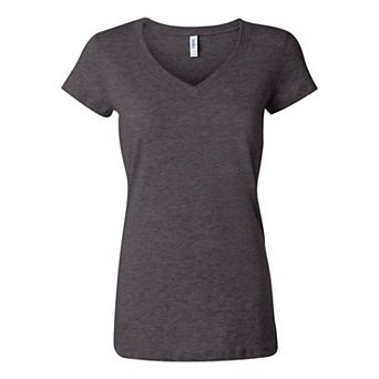 BELLA + CANVAS Womens Jersey V-Neck Tee