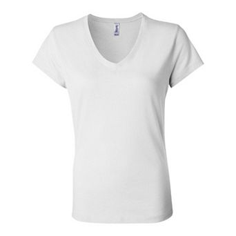 BELLA + CANVAS Womens Jersey V-Neck Tee