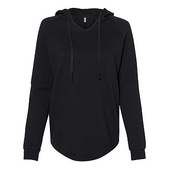 Independent Trading Co. Womens Lightweight California Wave Wash Hooded Sweatshirt