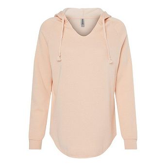 Independent Trading Co. Womens Lightweight California Wave Wash Hooded Sweatshirt
