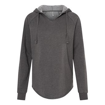 Independent Trading Co. Womens Lightweight California Wave Wash Hooded Sweatshirt