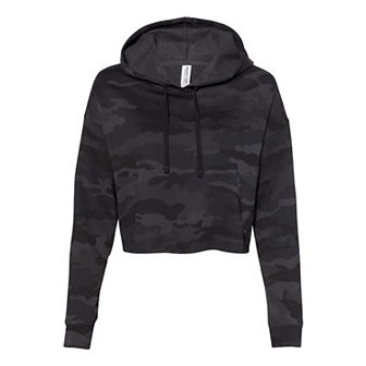 Independent Trading Co. Womens Lightweight Crop Hooded Sweatshirt
