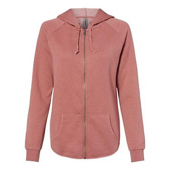 Independent Trading Co. Women´s California Wave Wash Full-zip Hooded Sweatshirt