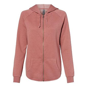 Independent Trading Co. Women´s California Wave Wash Full-zip Hooded Sweatshirt