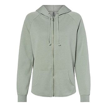 Independent Trading Co. Women´s California Wave Wash Full-zip Hooded Sweatshirt