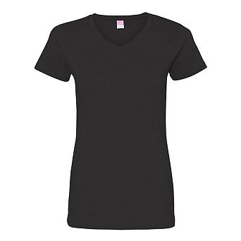 Lat Women´s V-neck Fine Jersey Tee