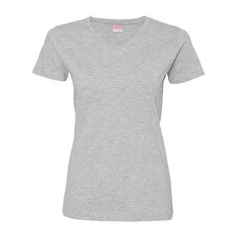Lat Women´s V-neck Fine Jersey Tee
