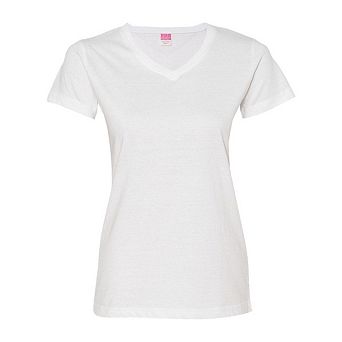 Lat Women´s V-neck Fine Jersey Tee