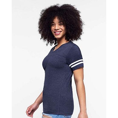 Lat Women´s Football V-neck Fine Jersey Tee