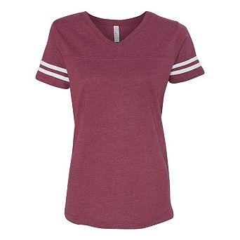 Lat Women´s Football V-neck Fine Jersey Tee