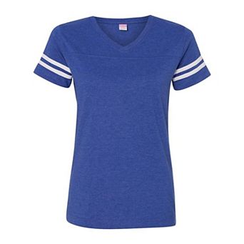 Lat Women´s Football V-neck Fine Jersey Tee