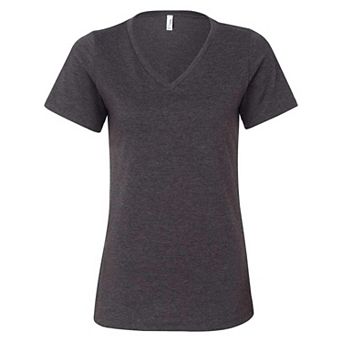 Bella + Canvas Women´s Relaxed Heather Cvc V-neck Tee