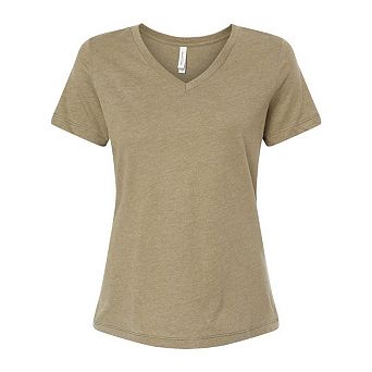Bella + Canvas Women´s Relaxed Heather Cvc V-neck Tee