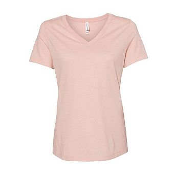 Bella + Canvas Women´s Relaxed Heather Cvc V-neck Tee