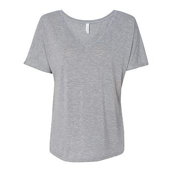 BELLA + CANVAS Womens Slouchy V-Neck Tee