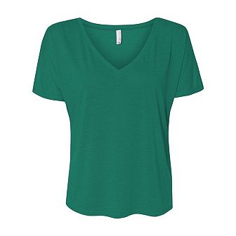 BELLA + CANVAS Womens Slouchy V-Neck Tee