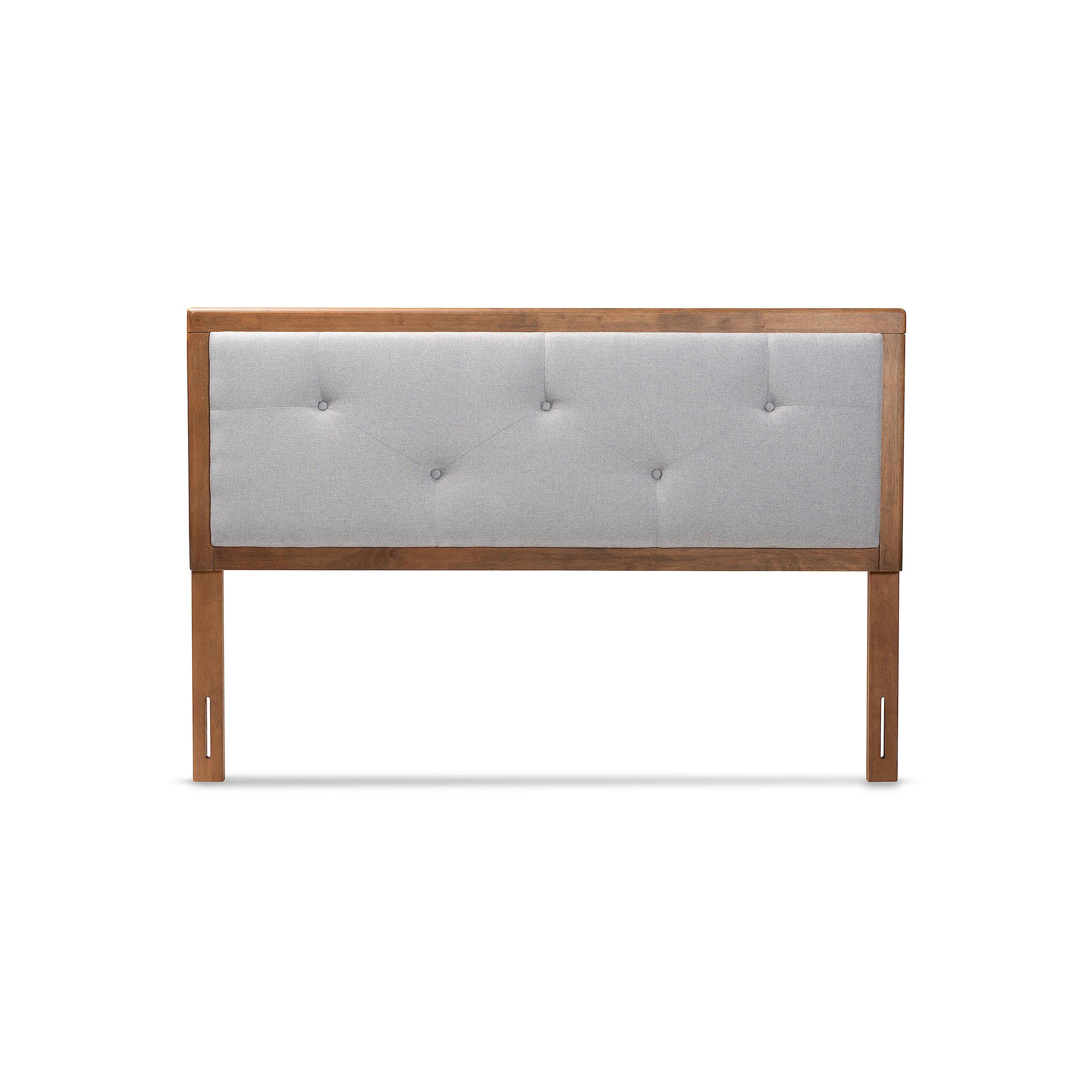 Baxton Studio Abner Headboard, Light Gray Brown