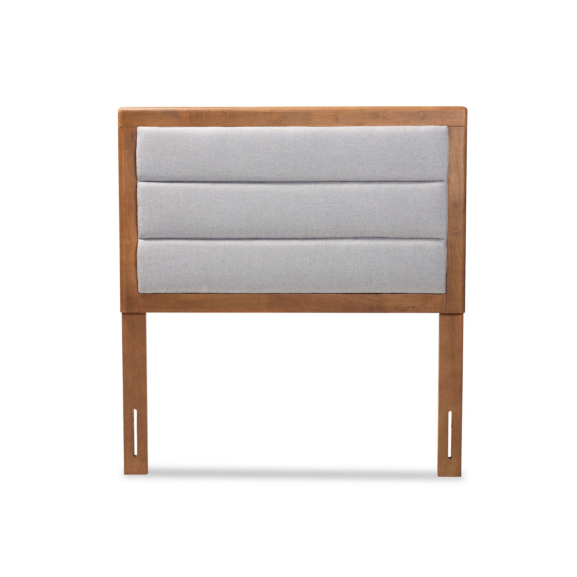 Baxton Studio Dexter Upholstered Headboard, Light Gray Brown