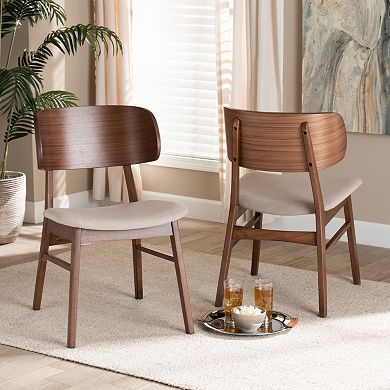 Baxton Studio Alston Dining Chair 2-Piece Set