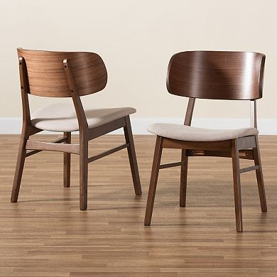 Baxton Studio Alston Dining Chair 2-Piece Set