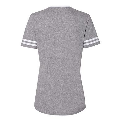 JERZEES Women´s Varsity Triblend V-Neck T-Shirt