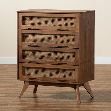 Baxton Studio Barrett 4-Drawer Chest